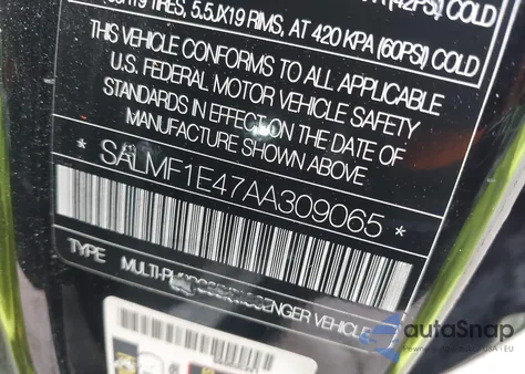 2010 Land Rover Range Rover Supercharged from USA, damaged, VIN SALMF1E47AA309065